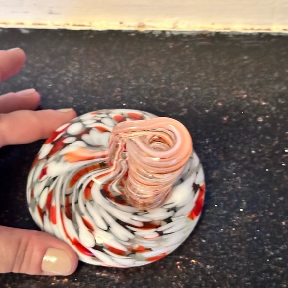 Vintage Handmade Blown Glass Pen Holder - Picture 5 of 5